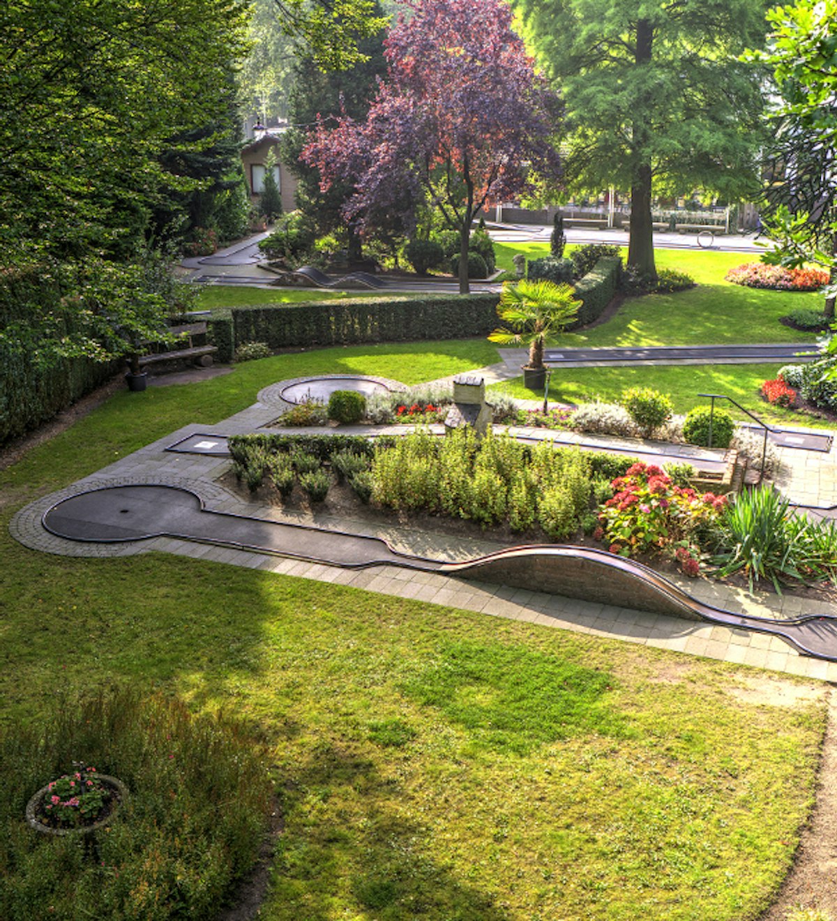 Bosrand arcen Midgetgolf kids