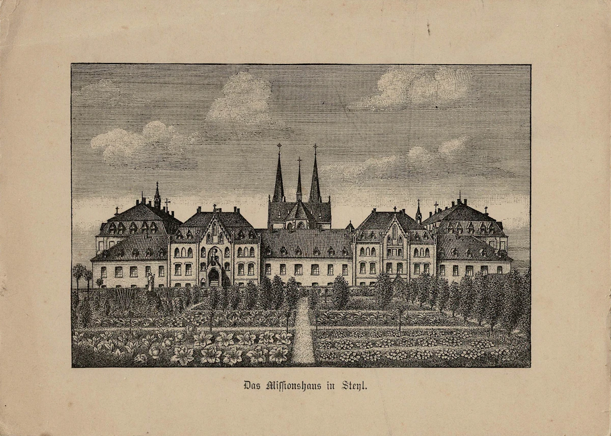 1900 circa Missionshaus Steijl origineel bij HKT in blauw ringalbum nr9