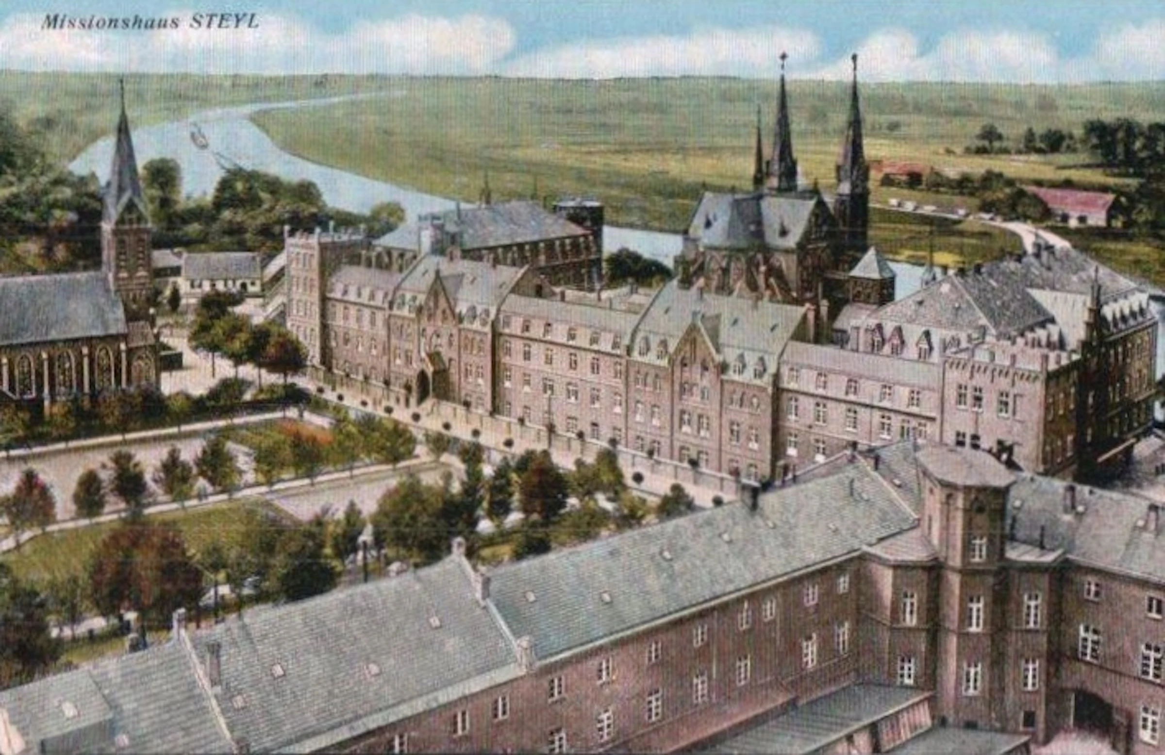 1918 circa gezicht op Steyl