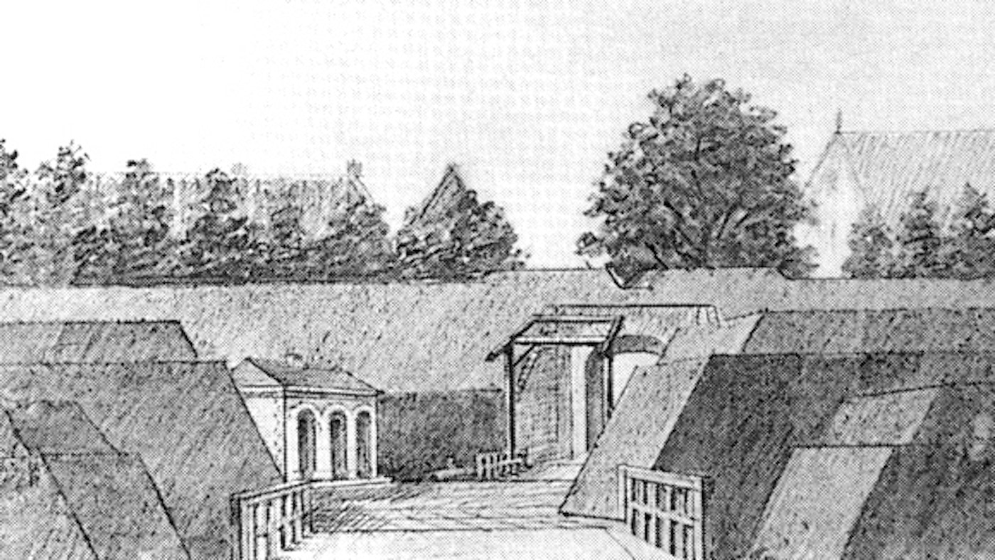 ERFGOUD Verdedigingswerk 1866 Roermondsepoort