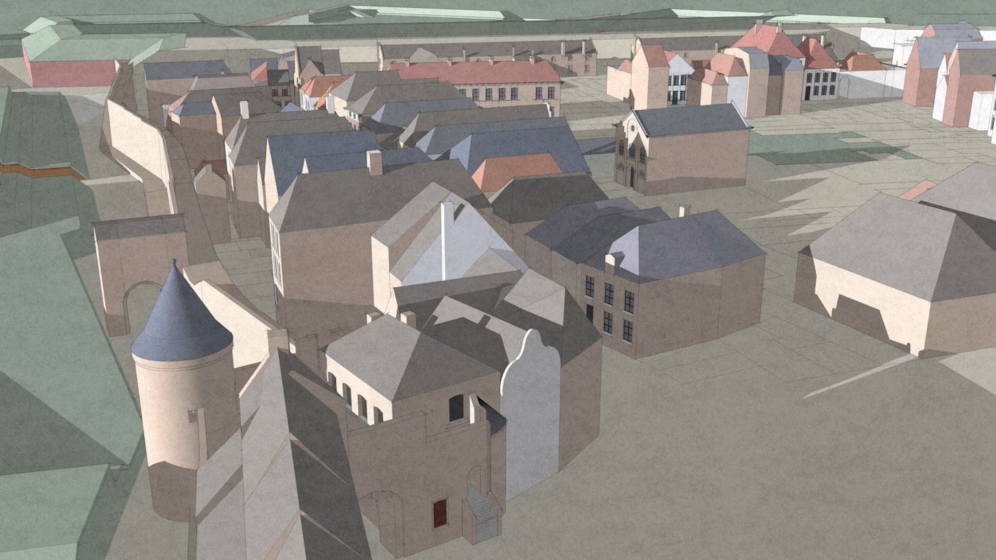 ERFGOUD Verdedigingswerken bastion Stadsmuur Maasschriksel 1 WEB Lichtenberg