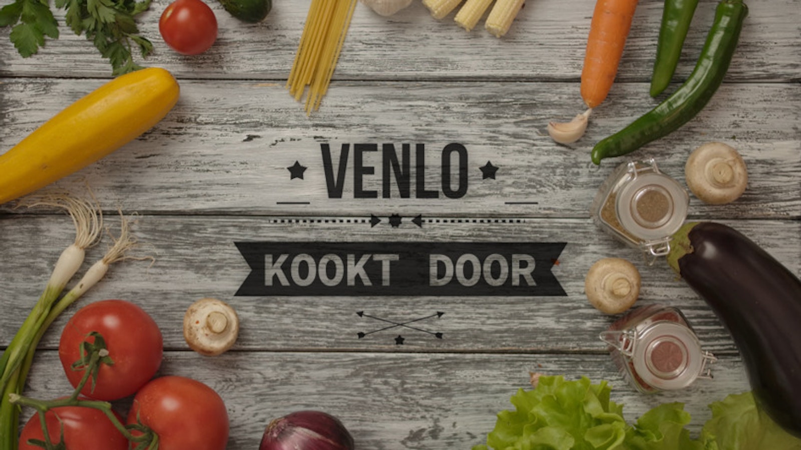 Logo Venlo kookt door met achtergrond