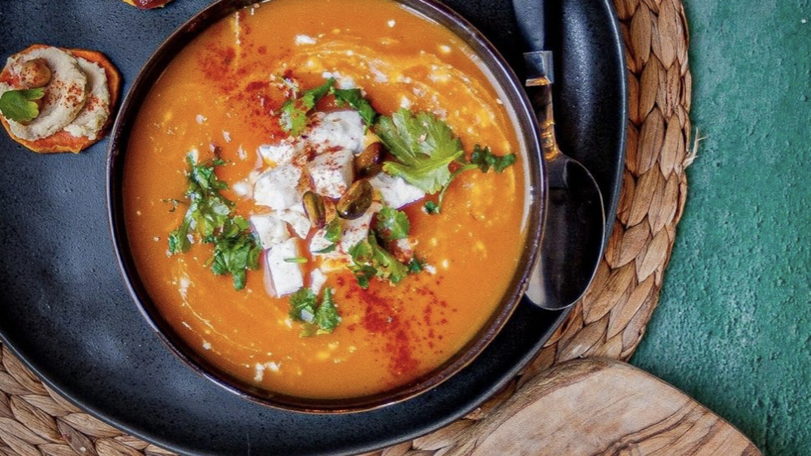 Zoete aardappel soep